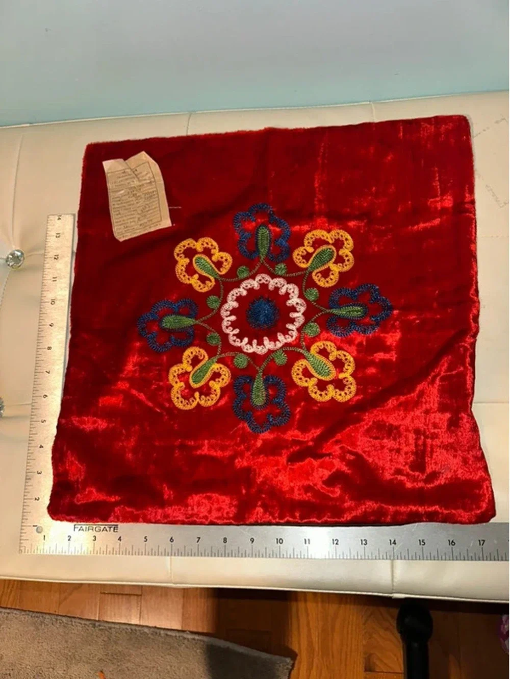 Vintage Rare Authentic Soviet-era Velvet Pillow Cover NWT
